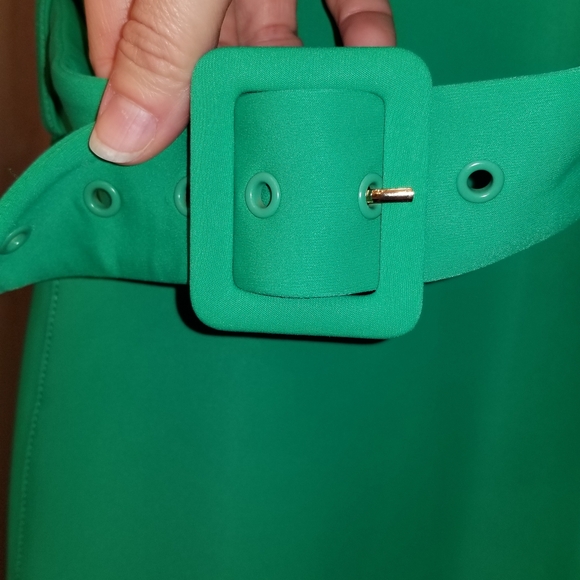 The Goldie Dress By Goldie Byrd Kelly Green Front Zip Golf Dress - Picture 7 of 7